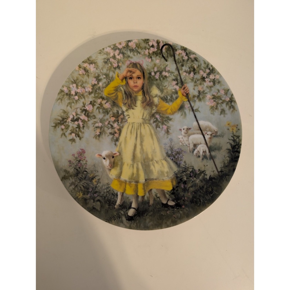 Reco 1983 Vtg Collector Plate Little Bo‎ Peep Mother Goose Series I216